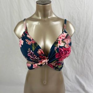 Azura Australia Floral Bikini Top | Size US 6